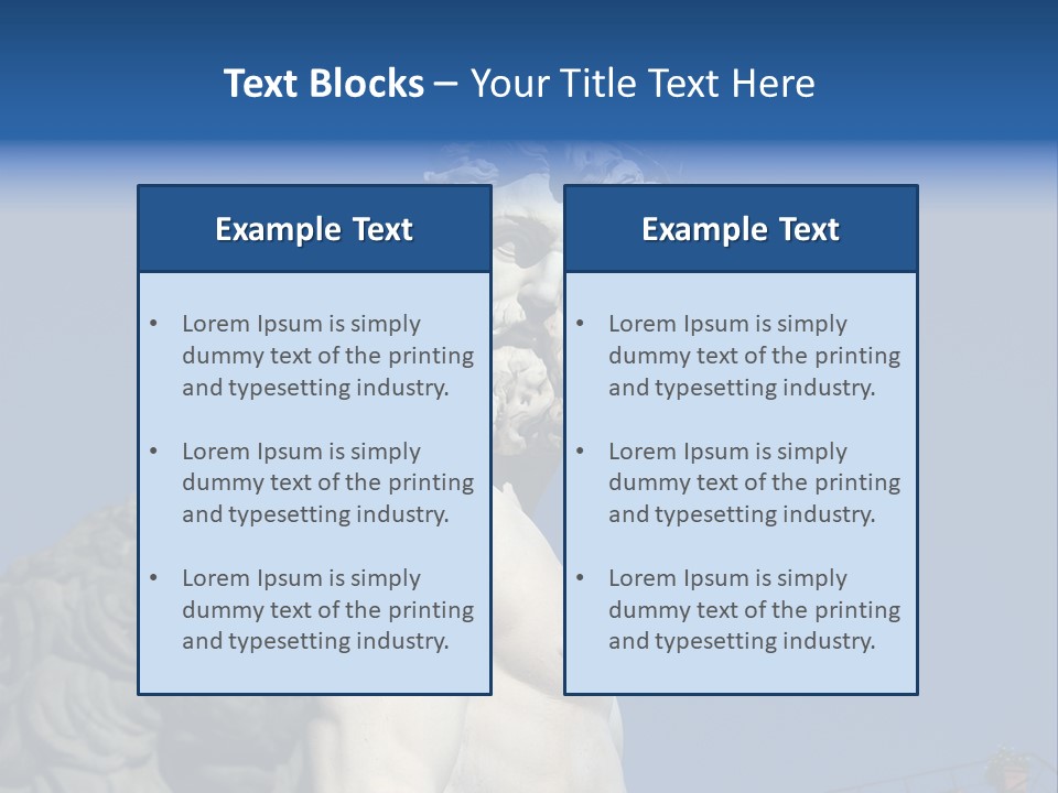 Renaissance Florence Statue PowerPoint Template