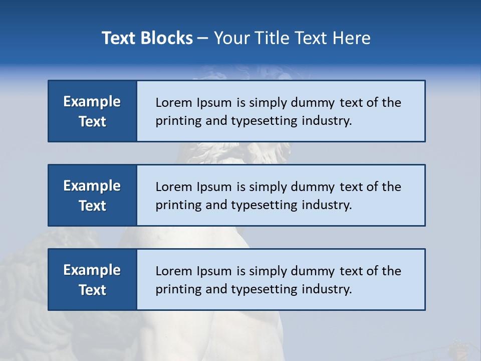Renaissance Florence Statue PowerPoint Template