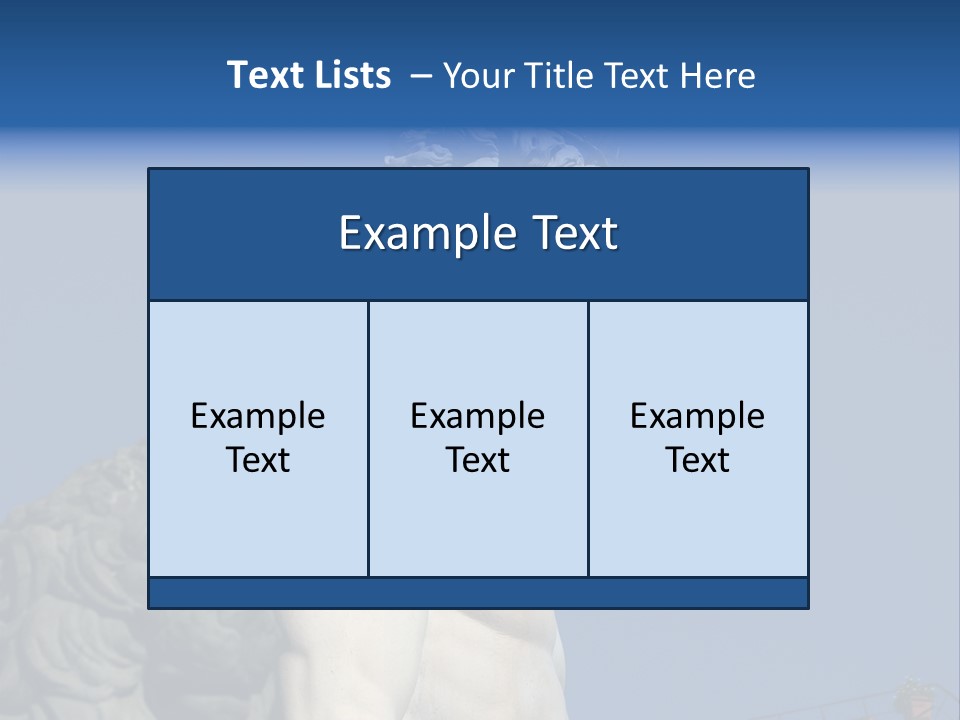 Renaissance Florence Statue PowerPoint Template