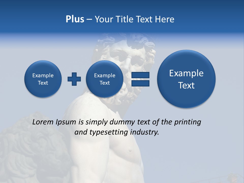 Renaissance Florence Statue PowerPoint Template
