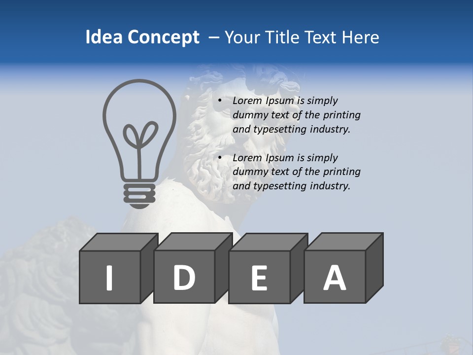 Renaissance Florence Statue PowerPoint Template