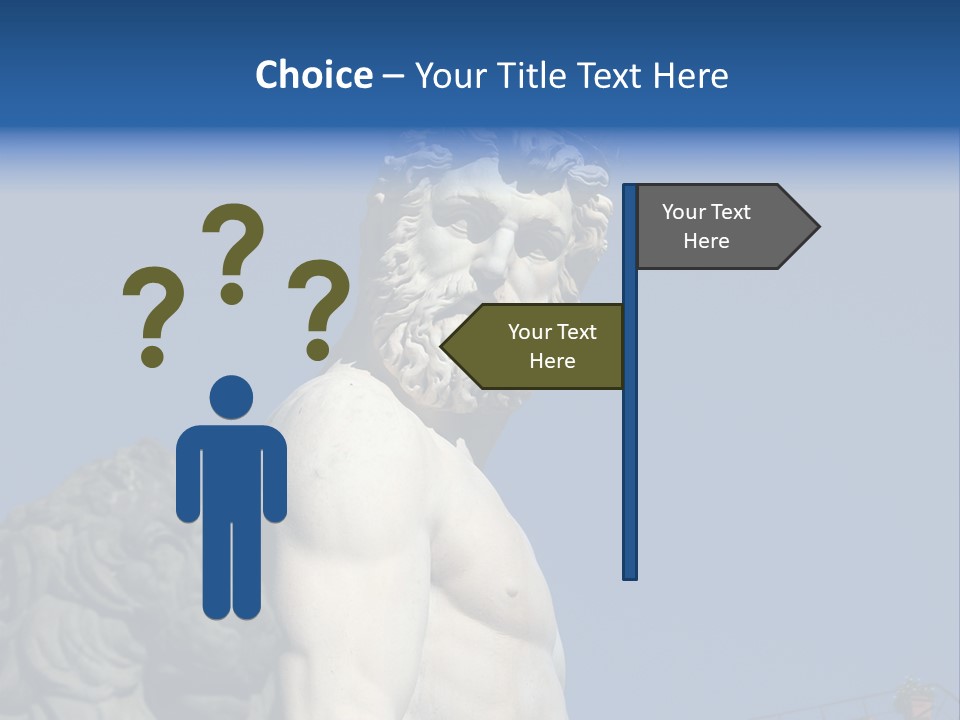 Renaissance Florence Statue PowerPoint Template