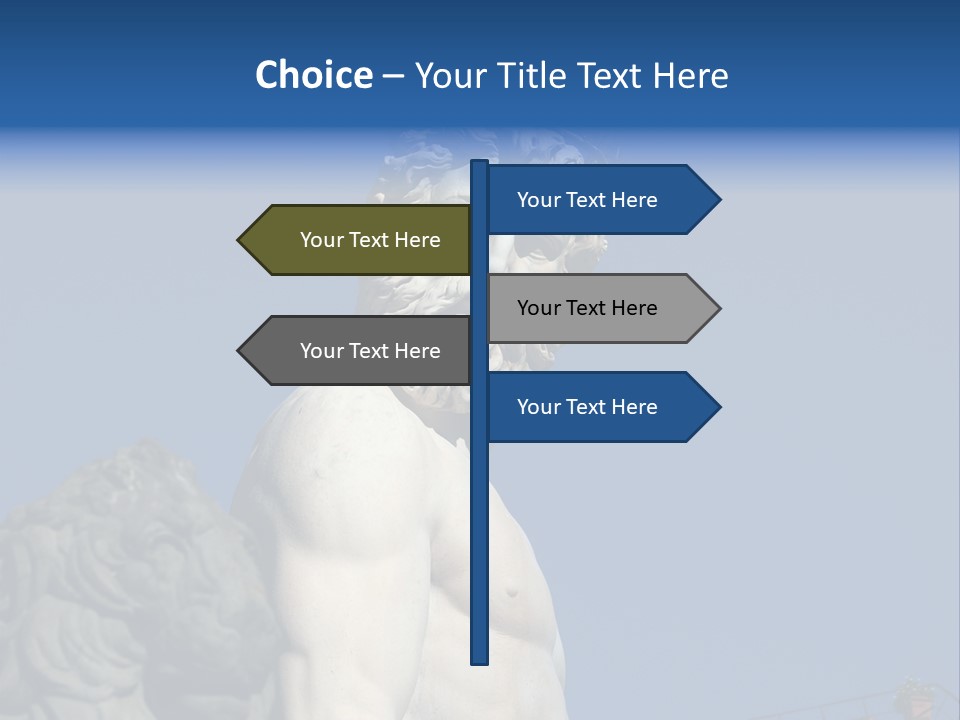 Renaissance Florence Statue PowerPoint Template