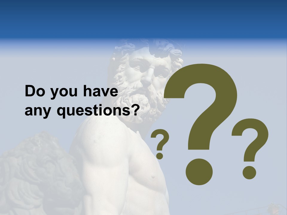 Renaissance Florence Statue PowerPoint Template