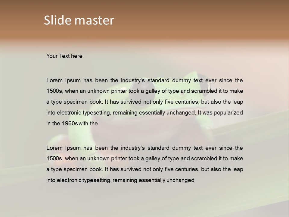 Closeup Moreletii Ecofriendly PowerPoint Template