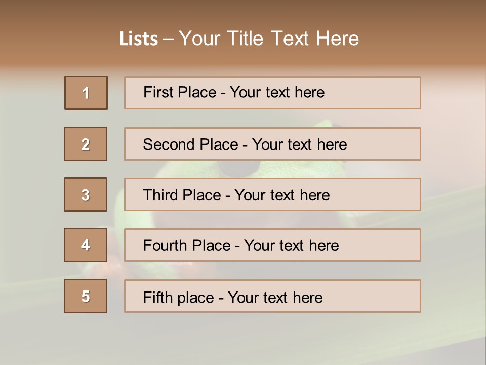 Closeup Moreletii Ecofriendly PowerPoint Template
