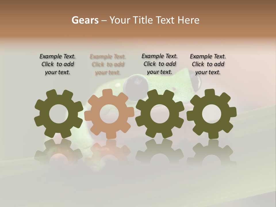 Closeup Moreletii Ecofriendly PowerPoint Template