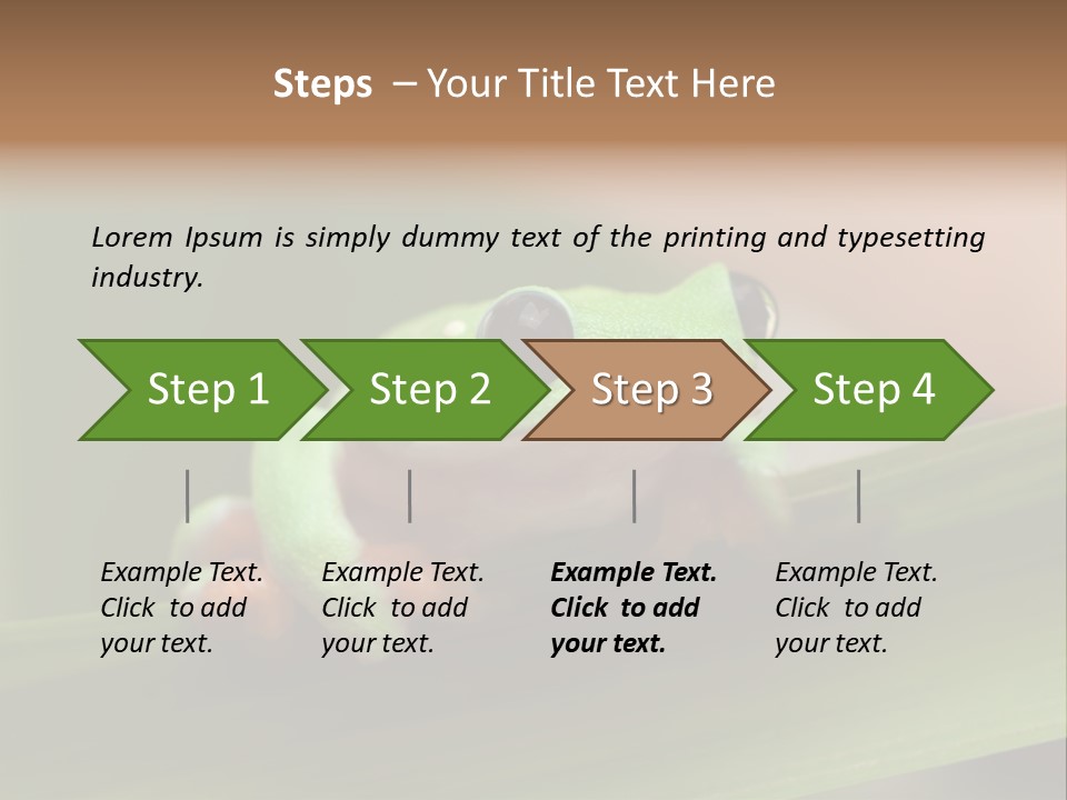Closeup Moreletii Ecofriendly PowerPoint Template