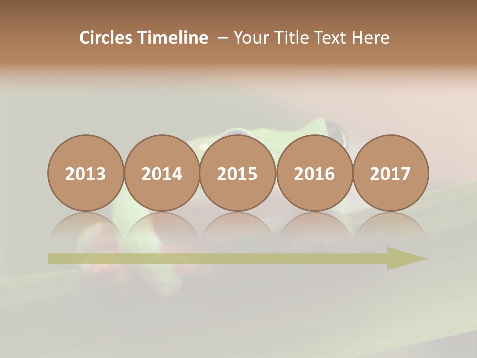Closeup Moreletii Ecofriendly PowerPoint Template