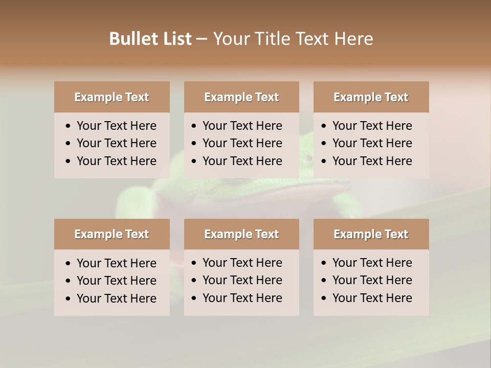Closeup Moreletii Ecofriendly PowerPoint Template