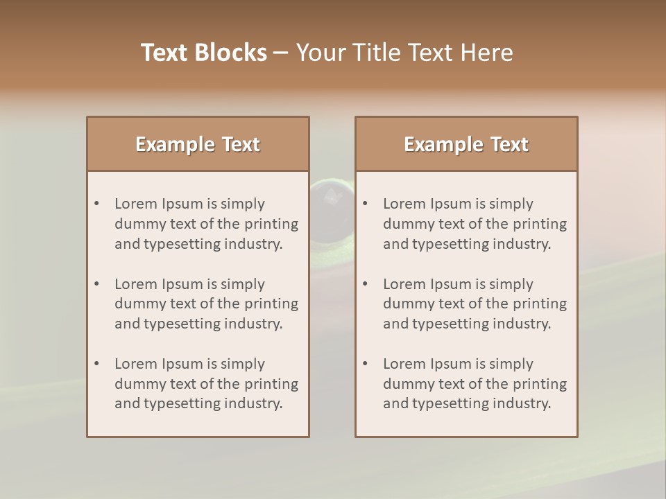 Closeup Moreletii Ecofriendly PowerPoint Template