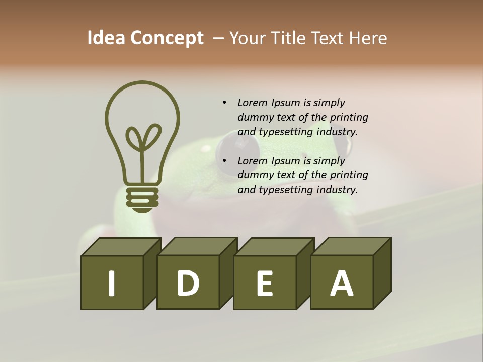 Closeup Moreletii Ecofriendly PowerPoint Template