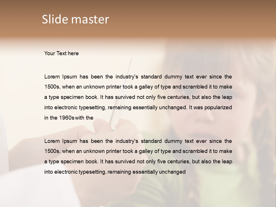 Health Crying Injection PowerPoint Template