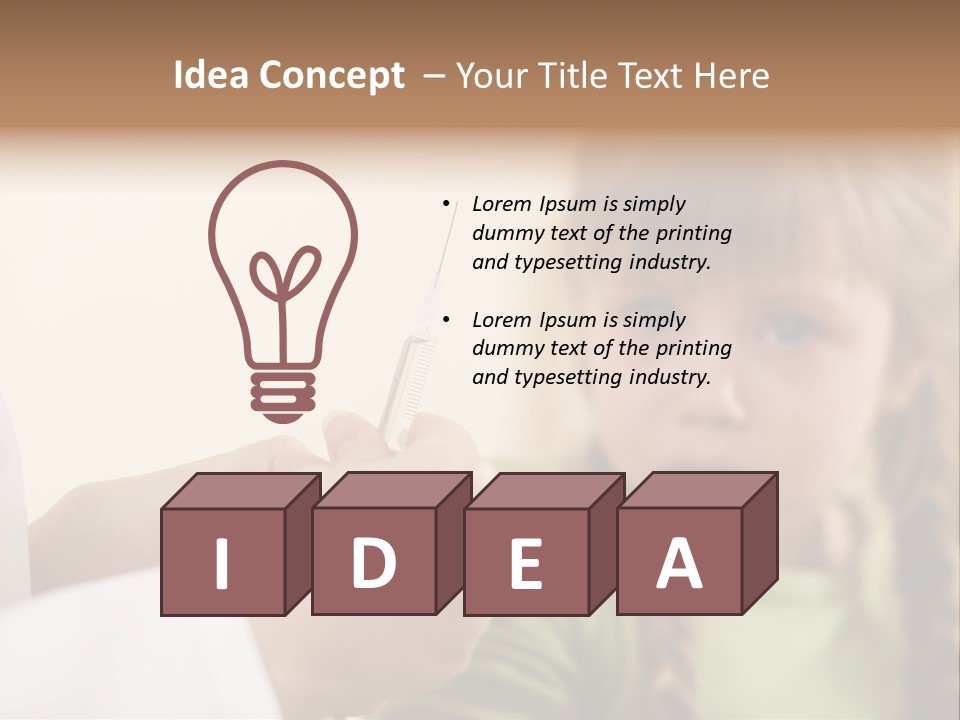 Health Crying Injection PowerPoint Template