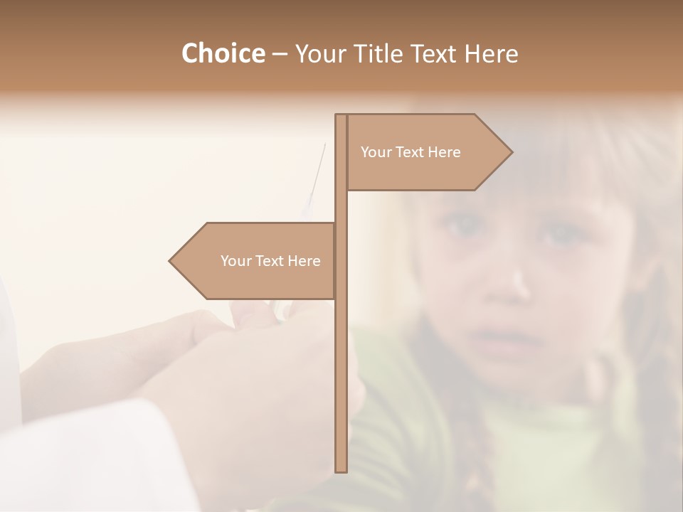 Health Crying Injection PowerPoint Template