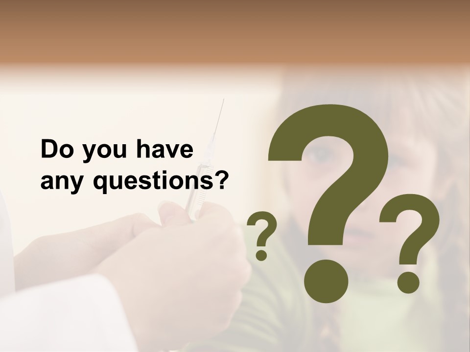 Health Crying Injection PowerPoint Template