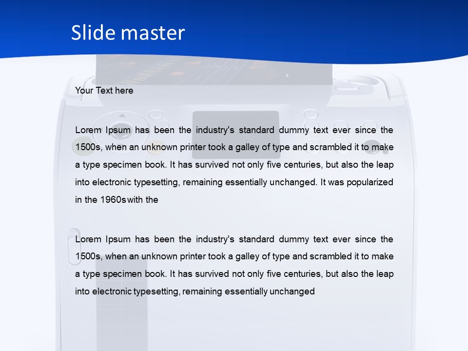 Equipment Media Object PowerPoint Template