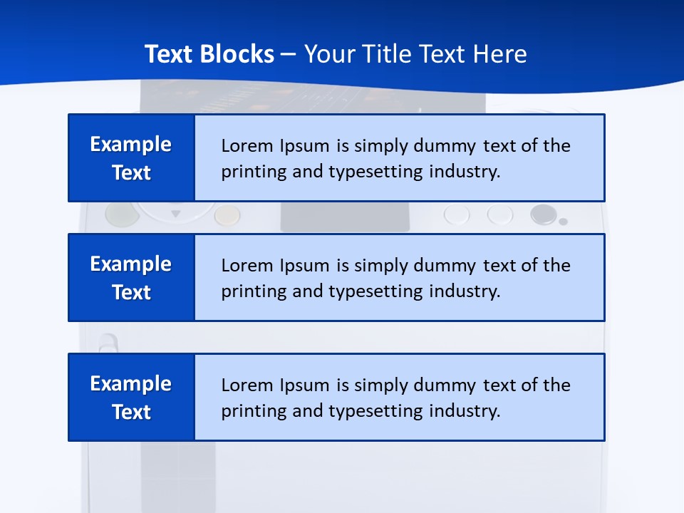 Equipment Media Object PowerPoint Template