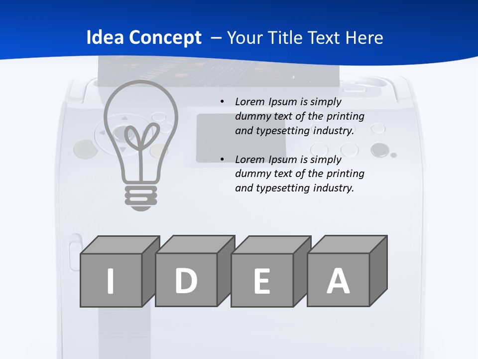 Equipment Media Object PowerPoint Template