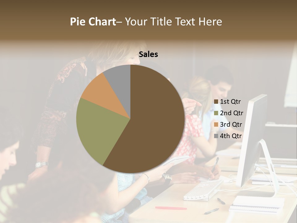 School Senior Class Computer PowerPoint Template