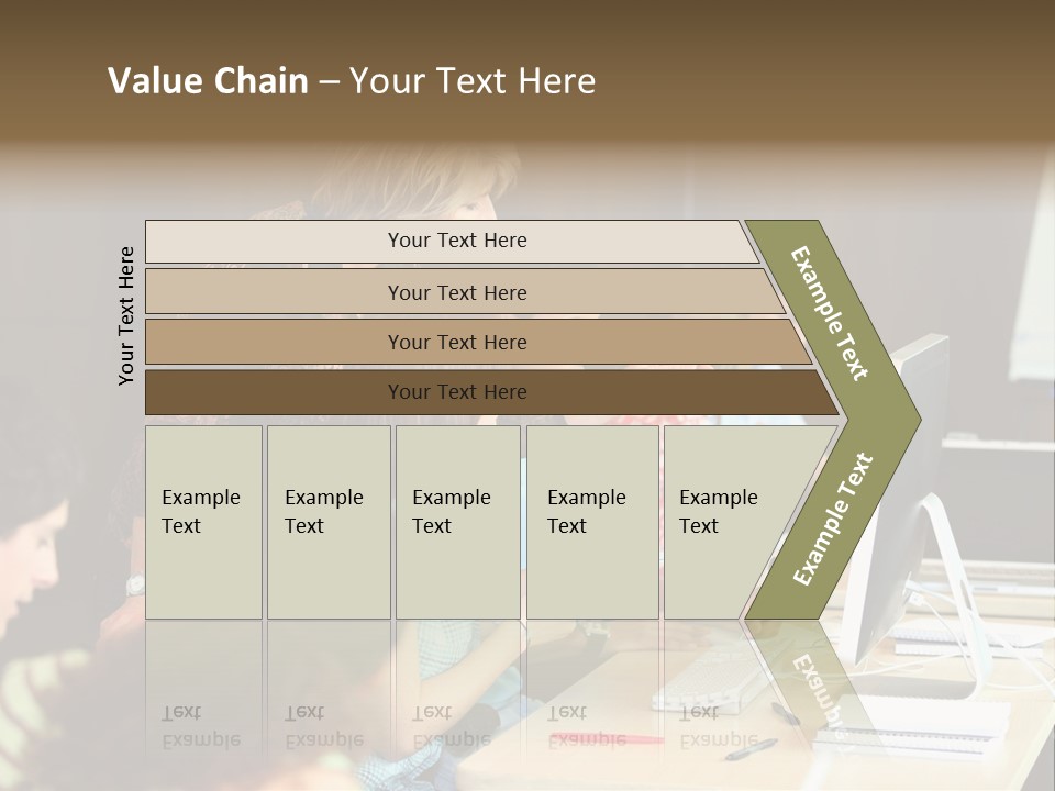 School Senior Class Computer PowerPoint Template