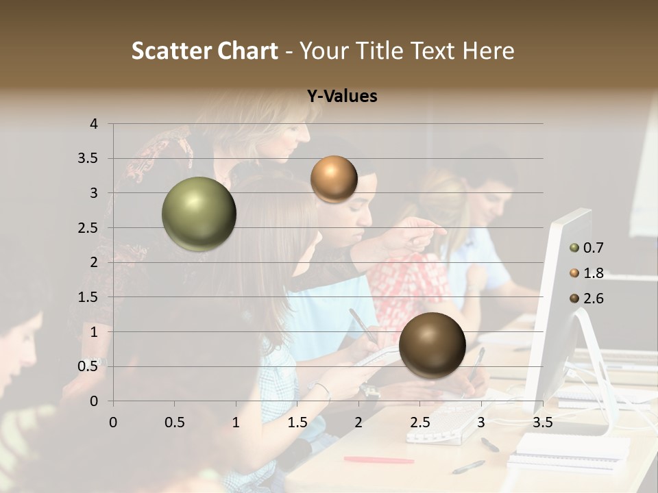 School Senior Class Computer PowerPoint Template