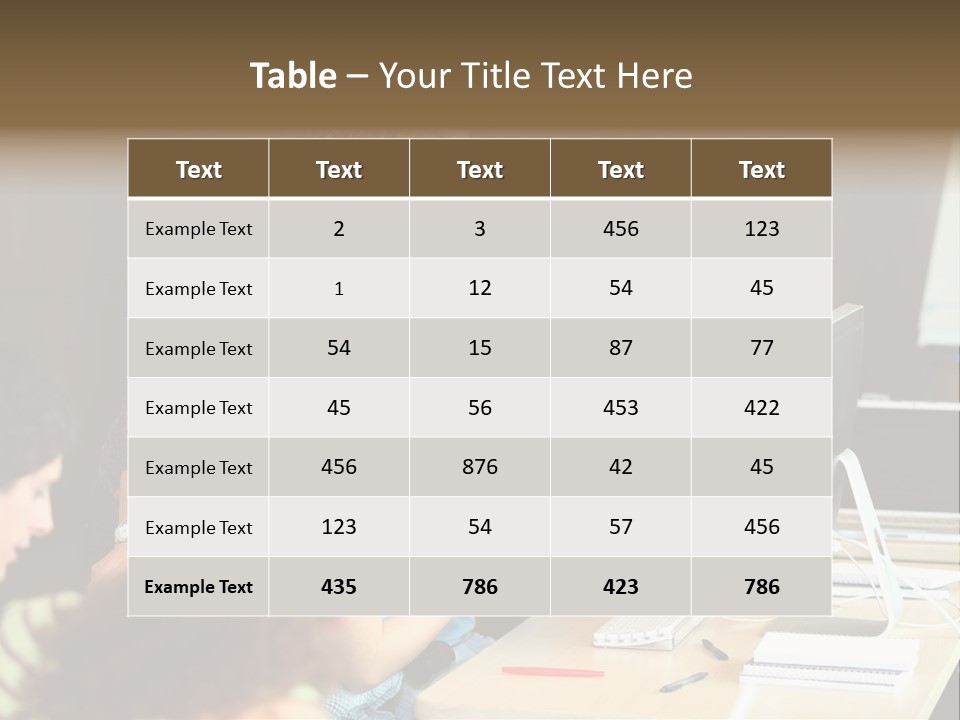 School Senior Class Computer PowerPoint Template