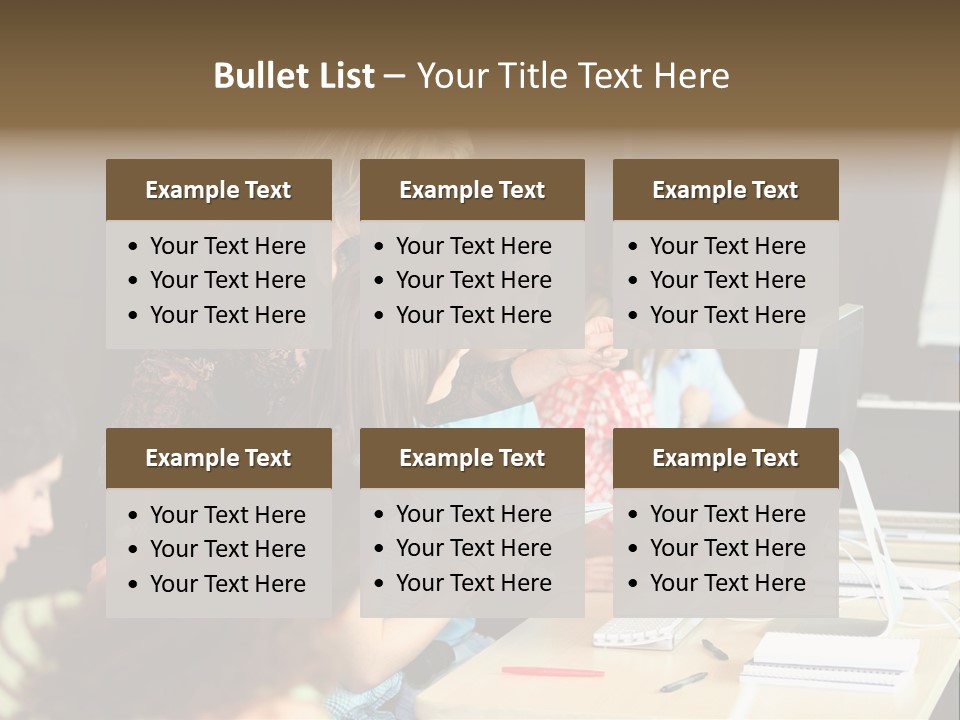 School Senior Class Computer PowerPoint Template