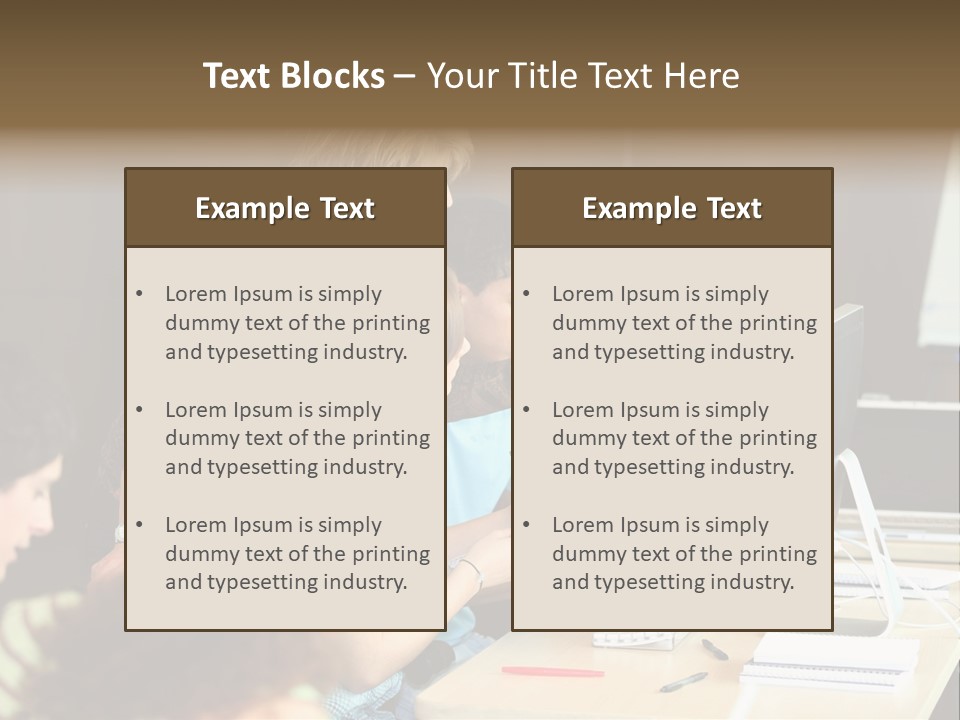 School Senior Class Computer PowerPoint Template