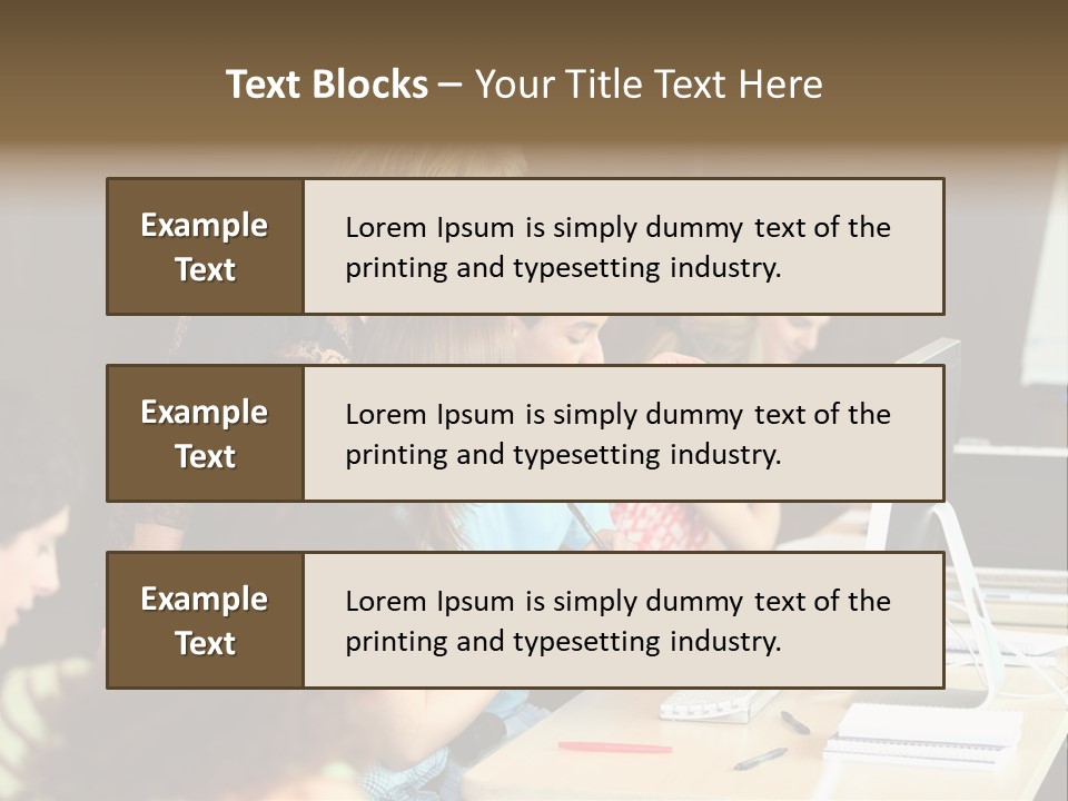 School Senior Class Computer PowerPoint Template