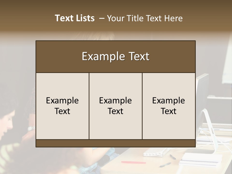 School Senior Class Computer PowerPoint Template