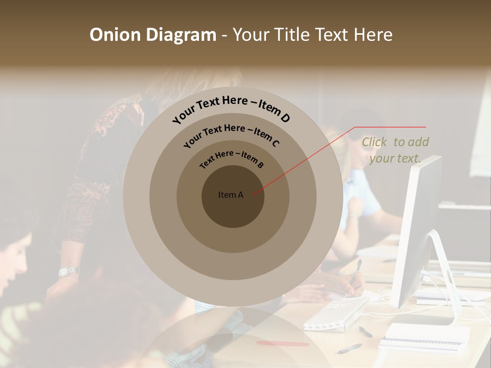 School Senior Class Computer PowerPoint Template