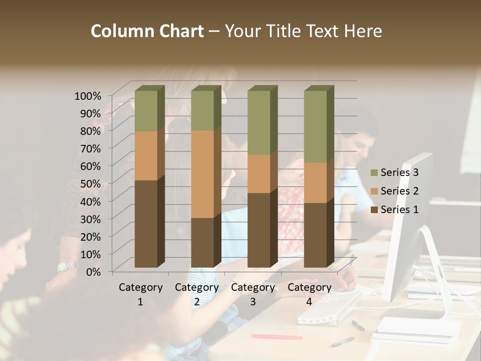 School Senior Class Computer PowerPoint Template