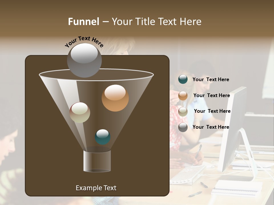 School Senior Class Computer PowerPoint Template