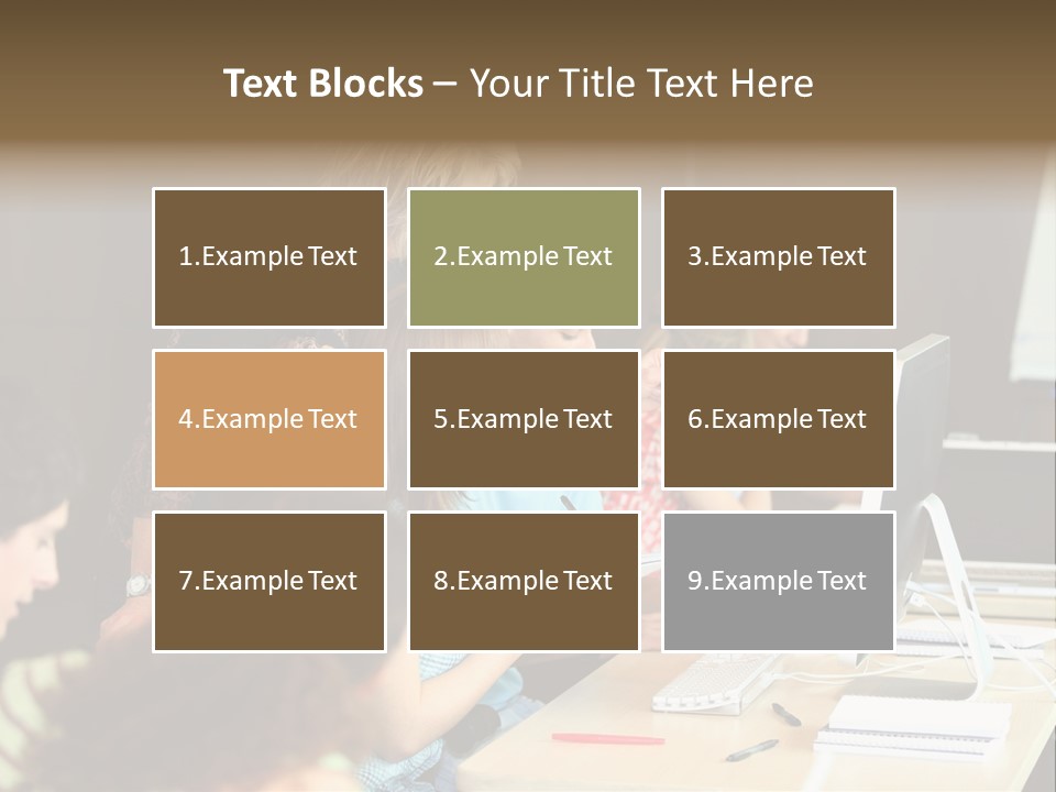 School Senior Class Computer PowerPoint Template