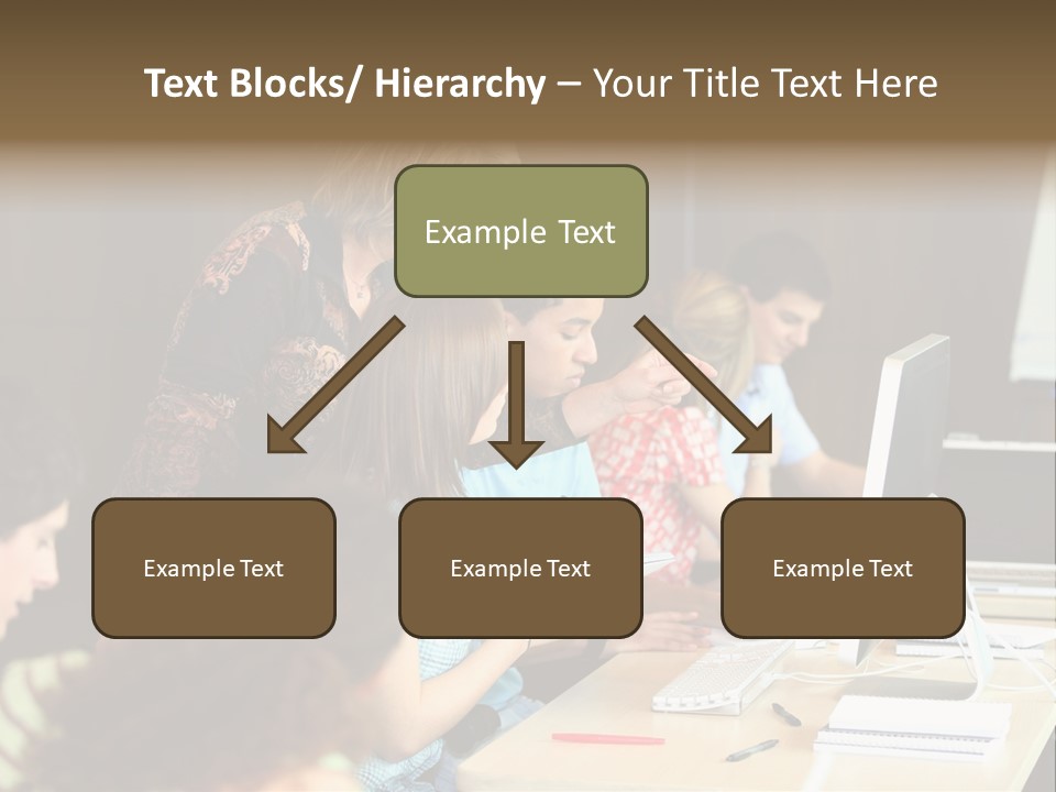 School Senior Class Computer PowerPoint Template