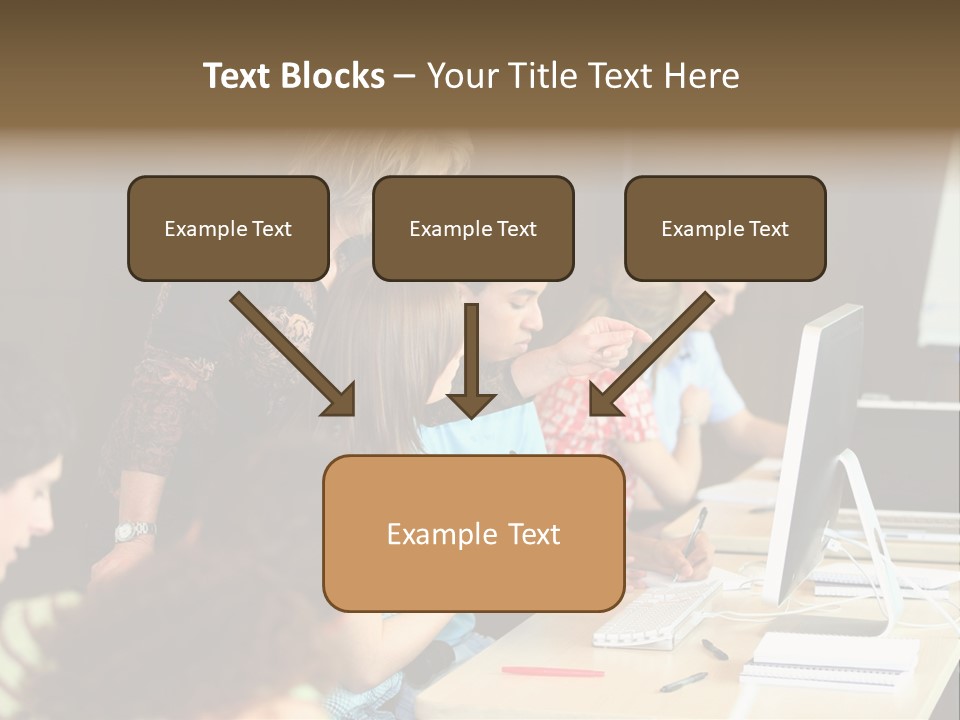 School Senior Class Computer PowerPoint Template