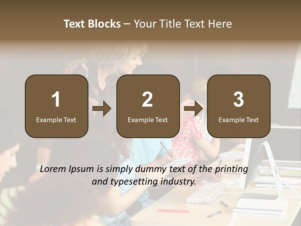 School Senior Class Computer PowerPoint Template