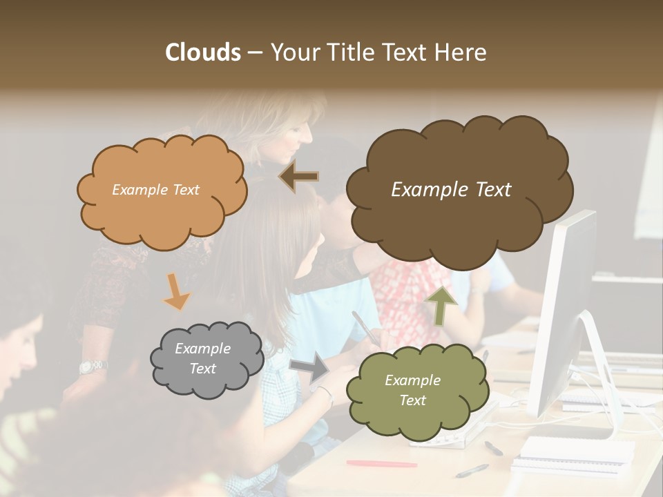 School Senior Class Computer PowerPoint Template