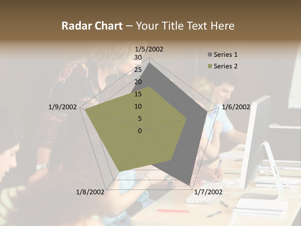 School Senior Class Computer PowerPoint Template