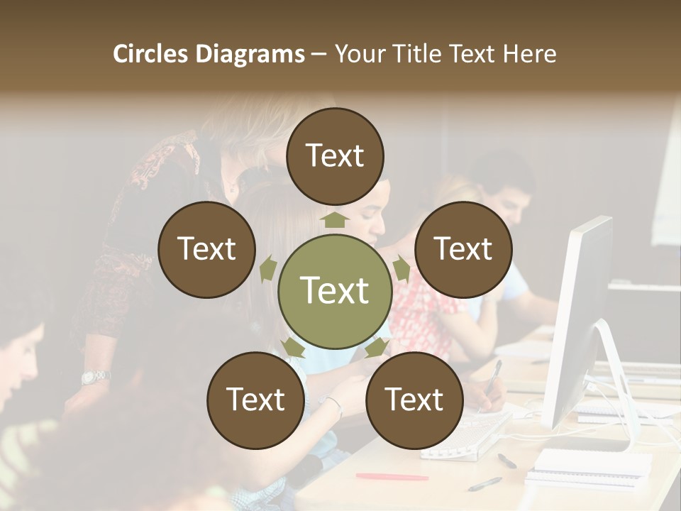 School Senior Class Computer PowerPoint Template