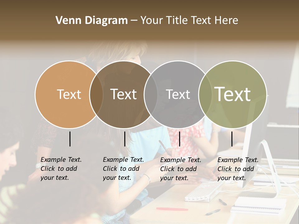 School Senior Class Computer PowerPoint Template