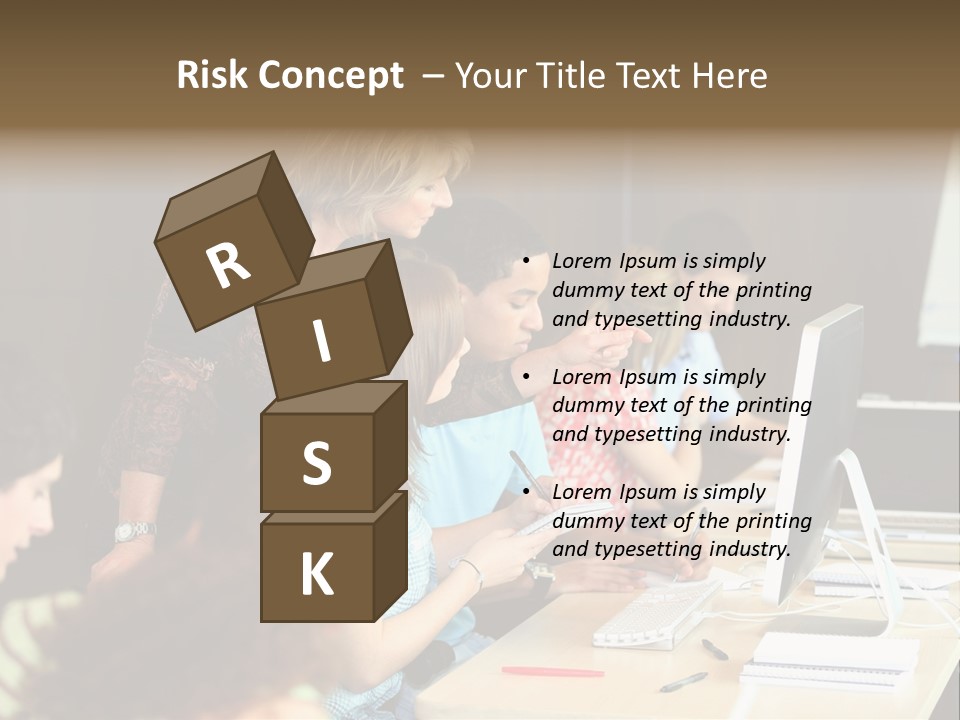 School Senior Class Computer PowerPoint Template