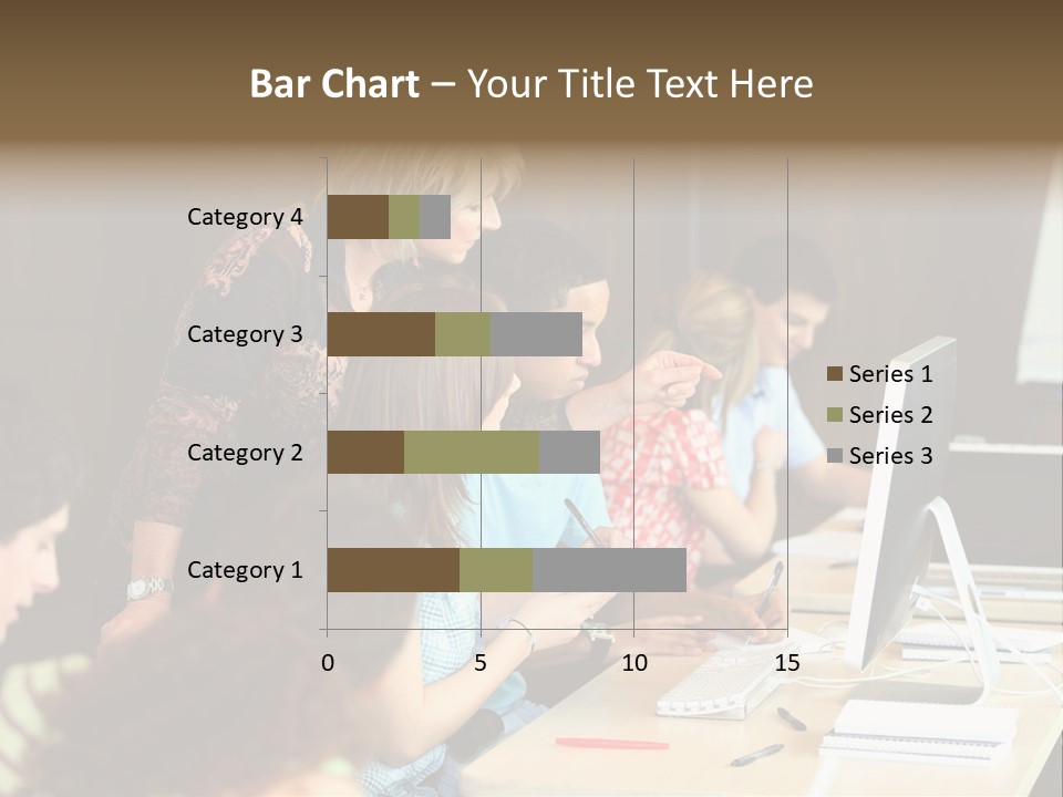 School Senior Class Computer PowerPoint Template