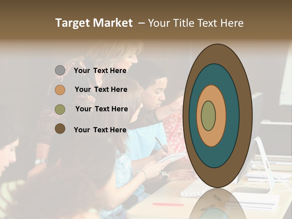 School Senior Class Computer PowerPoint Template