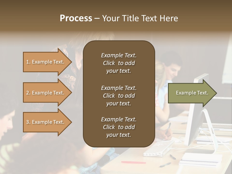 School Senior Class Computer PowerPoint Template