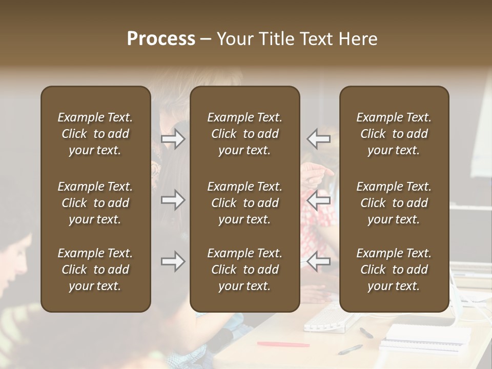 School Senior Class Computer PowerPoint Template