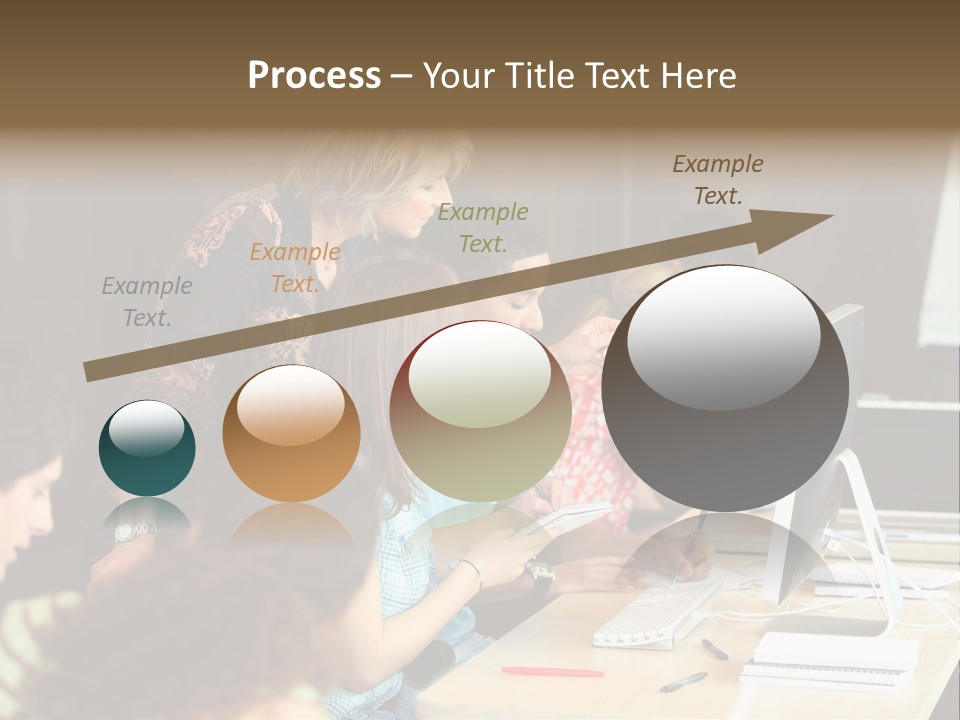 School Senior Class Computer PowerPoint Template