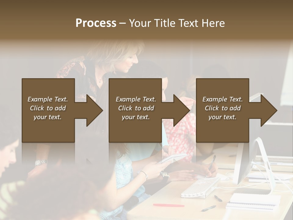 School Senior Class Computer PowerPoint Template