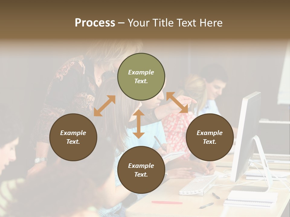 School Senior Class Computer PowerPoint Template